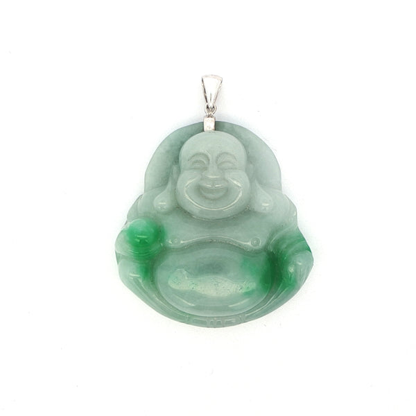 Carved Jade Buddha Pendant, Gold Jewellery Sydney Australia 