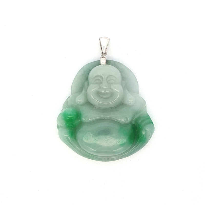 Carved Jade Buddha Pendant, Gold Jewellery Sydney Australia 