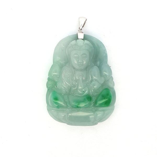 Carved Jade Kwun Yum, Gold Jewellery Sydney Australia 