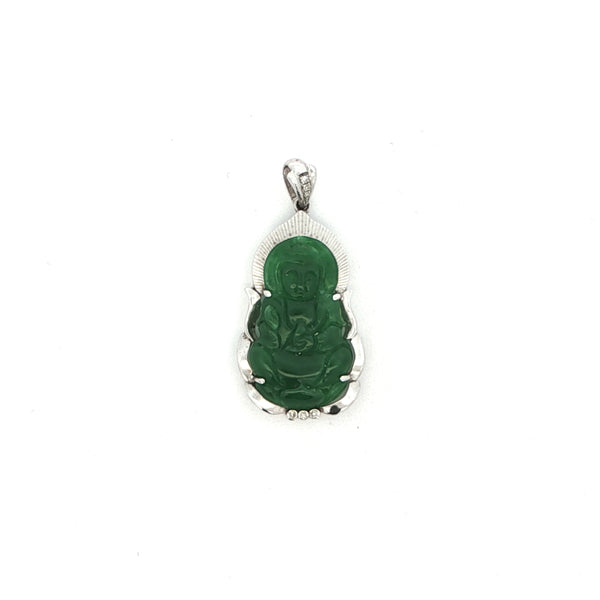 18k Kwun Yum Jade Pendant, Gold Jewellery Sydney Australia 