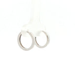 Sleek Flat Hoop Earrings, Gold Jewellery Sydney Australia 