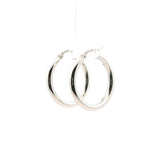 Elegant White Gold Hoop Earrings, Gold Jewellery Sydney Australia 