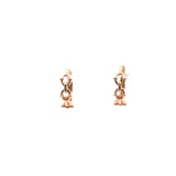 Rose Gold Linked Hoop Earrings, Gold Jewellery Sydney Australia 