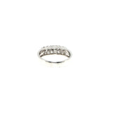 White Gold Band Ring with Baguette Diamonds, Gold Jewellery Sydney Australia 