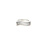 Multi-Cut Diamond Wave Ring, Gold Jewellery Sydney Australia 