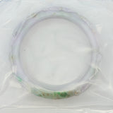 Milky Light Violet with Milky Light Green Jade Bangle, Gold Jewellery Sydney Australia 