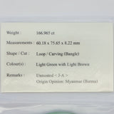 Light Green With Light Brown Jade Bangle, Gold Jewellery Sydney Australia 