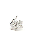 Diamond Floral Cluster Pave Earring, Gold Jewellery Sydney Australia 