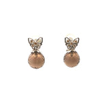Crystal Ball Drop Earrings , Gold Jewellery Sydney Australia 