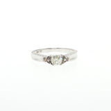 Textured White Gold Diamond Multi-Stone Ring, Gold Jewellery Sydney Australia 