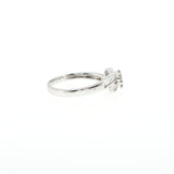 Diamond Cluster Bypass Ring in White Gold, Gold Jewellery Sydney Australia 