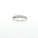 White Gold Diamond Solitaire Ring with Textured Band, Gold Jewellery Sydney Australia 