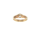Yellow Gold Bezel Set Zirconia Solitaire Ring, Gold Jewellery Sydney Australia 