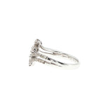 Diamond Swirl Multi-Stone Ring in White Gold, Gold Jewellery Sydney Australia 