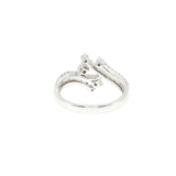 Diamond Swirl Multi-Stone Ring in White Gold, Gold Jewellery Sydney Australia 