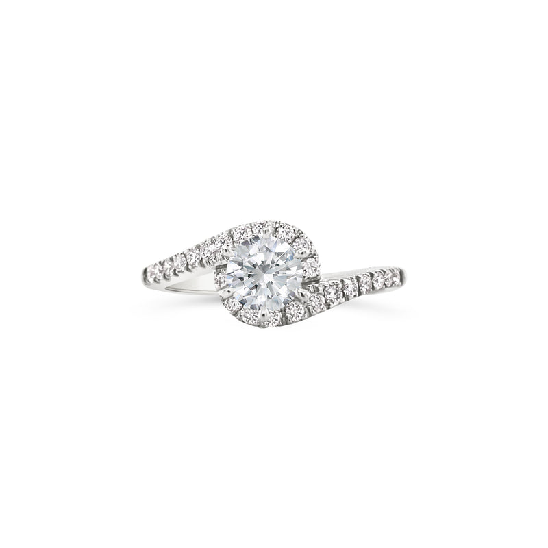 Twisted Shank Pave Lab Grown Diamond Setting