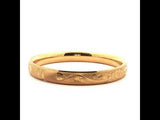 Elegant Gold Bangle with Floral Heart Design, Gold Jewellery Sydney Australia 