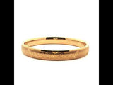 Elegant Yellow Gold Floral Etched Bangle, Gold Jewellery Sydney Australia 
