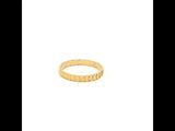 Modern Yellow 24k Gold Circular Motif Band Ring - Size 14, Gold Jewellery Sydney Australia 
