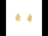 Elegant Diamond Cut Gold Earrings