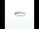 White Gold Diamond Solitaire Ring with Textured Band, Gold Jewellery Sydney Australia 