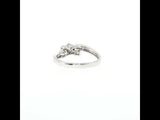 Diamond Cluster Bypass Ring in White Gold, Gold Jewellery Sydney Australia 