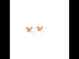 Rose Gold Butterfly Earrings