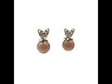 Crystal Ball Drop Earrings , Gold Jewellery Sydney Australia 