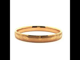 Classic Yellow Gold Flower Bangle, Gold Jewellery Sydney Australia 