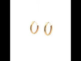 Classic Yellow Gold Hoop Earrings, Gold Jewellery Sydney Australia 