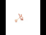 Rose Gold Bunny Pendant