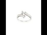 Diamond Swirl Multi-Stone Ring in White Gold, Gold Jewellery Sydney Australia 