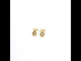 Adorable Teddy Bear Diamond Earrings, Gold Jewellery Sydney Australia