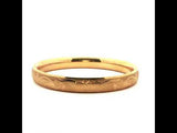 Yellow Gold Floral Engraved Bangle Bracelet, Gold Jewellery Sydney Australia 