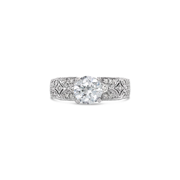 Antique Style Lab Grown Diamond Ring
