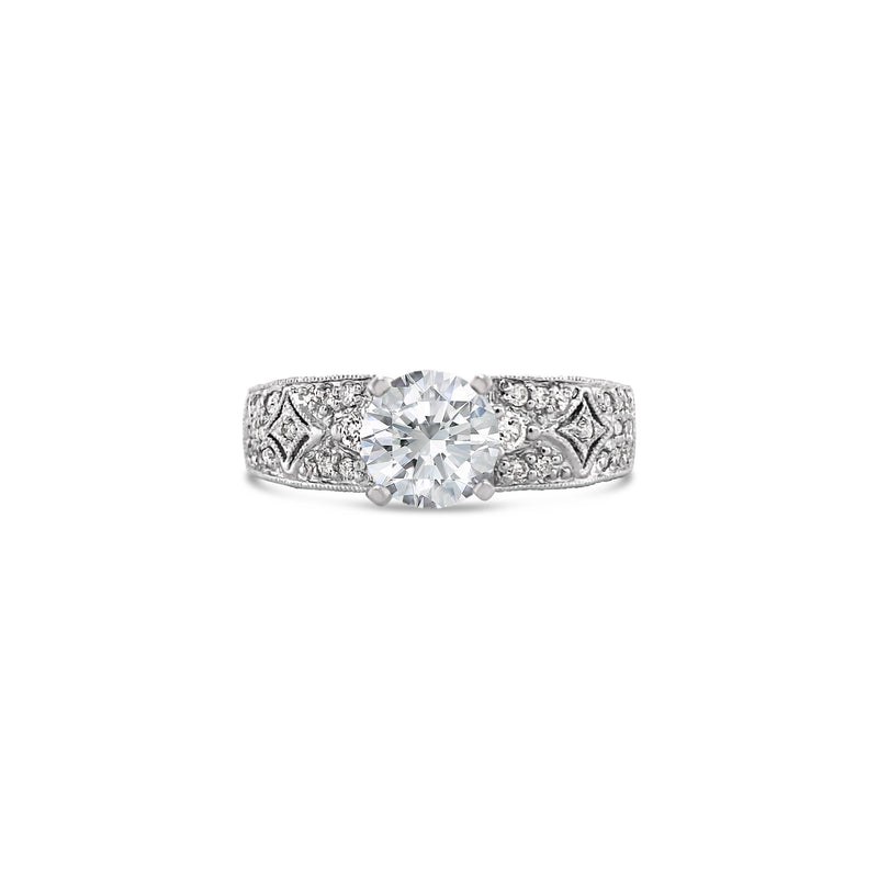 Antique Style Lab Grown Diamond Ring