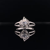 lucky flower diamond ring