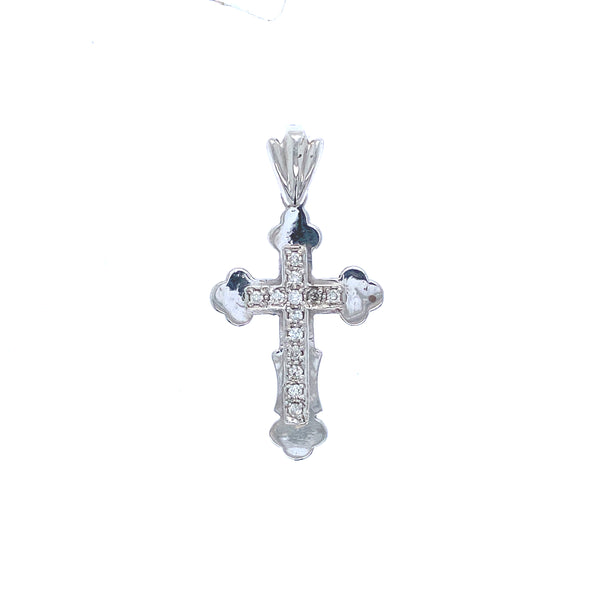 Diamond cross pendant
