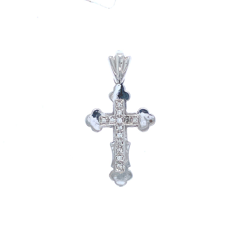 Diamond cross pendant