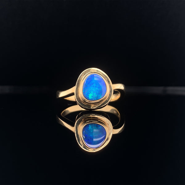 Gold Opal Ring, Gold Jewellery Sydney Australia 