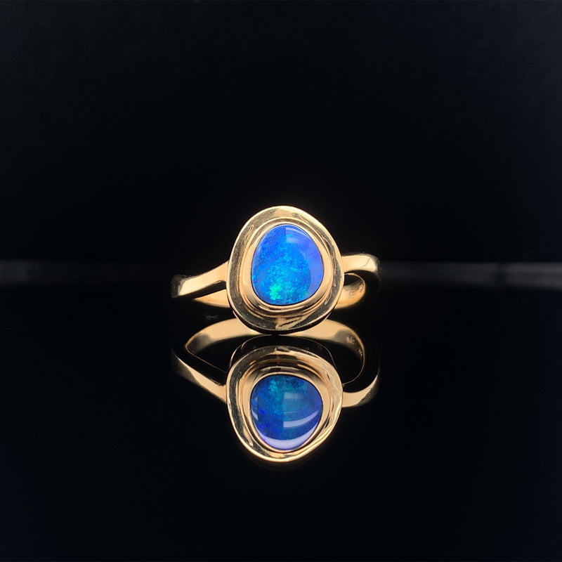 Gold Opal Ring, Gold Jewellery Sydney Australia 