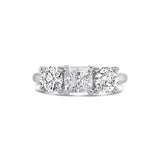 Princess Cut Three Stone Engagement Ring