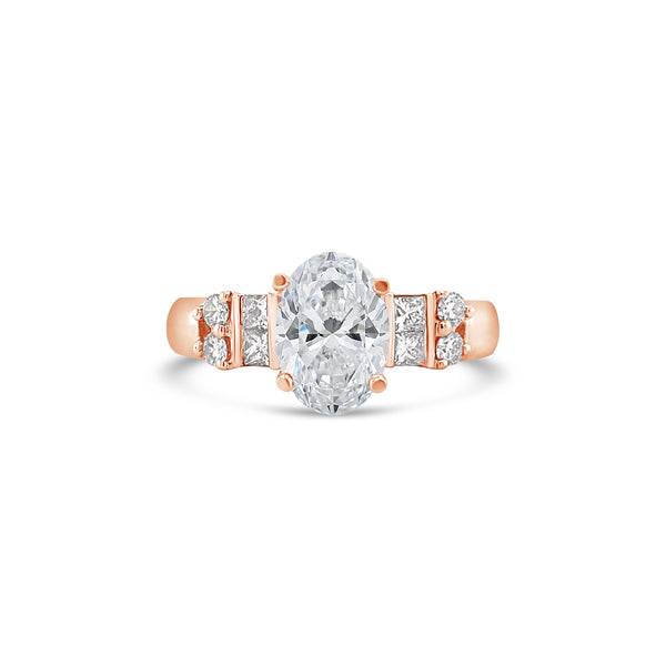oval cut diamond engagement ring