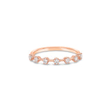 18k Rose Gold Diamond Dress Ring