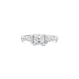cushion cut diamond engagement ring