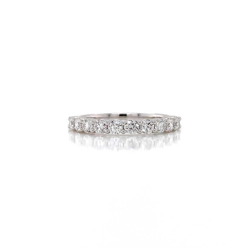 Round Brilliant Wedding Band
