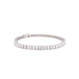 Princess Cut Channel Set Tennis Bracelet
