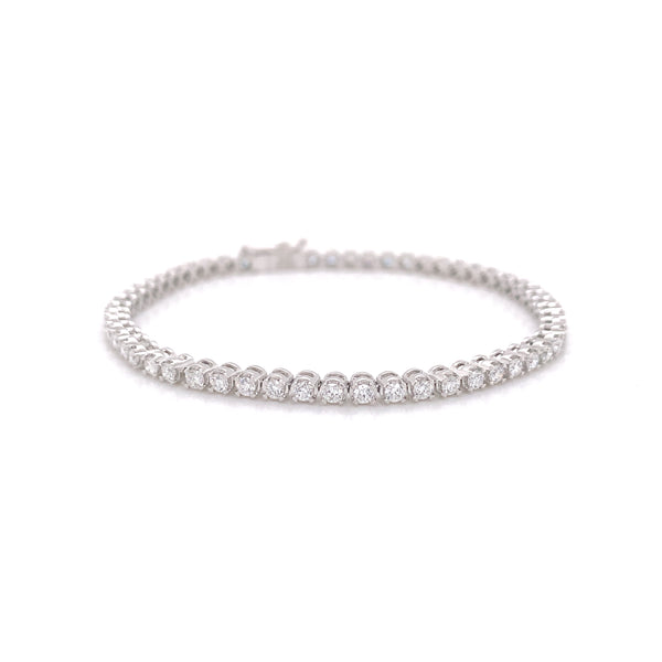 Round Brilliant Cut Tennis Bracelet