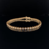 Yellow Gold Diamond Tennis Bracelet