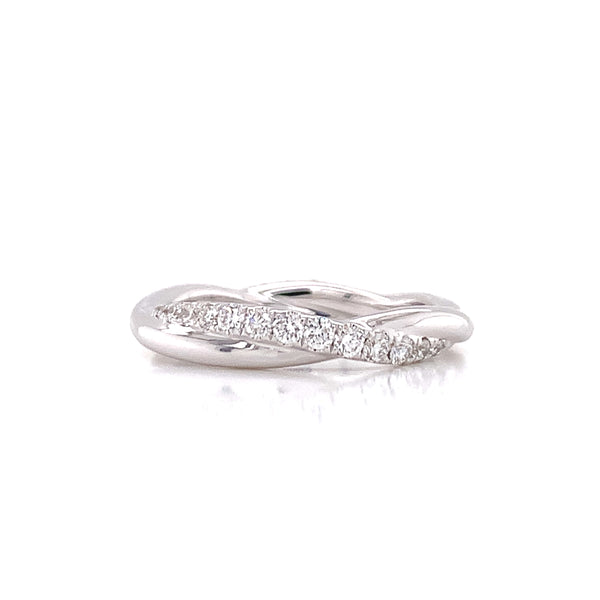 Triple Twirl Diamond Ring